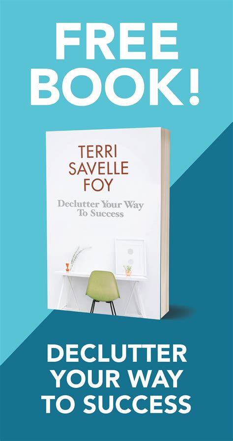 Declutter Your Way to Success | Terri savelle foy, Success books, Terri ...