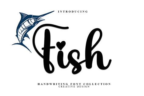 Fish Font by ade studio · Creative Fabrica