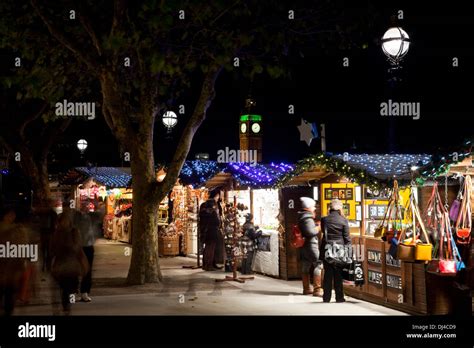 Christmas Market, The Southbank, London, England Stock Photo - Alamy