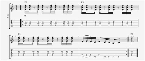 3/4 Time Signature Guitar Rhythm Going Between Two 16th Notes and a ...