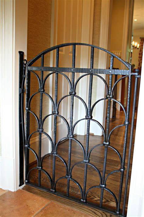 Custom Dog Gate for these Beautiful Goldens - Antietam Iron Works | Custom dog gates, Dog gate ...