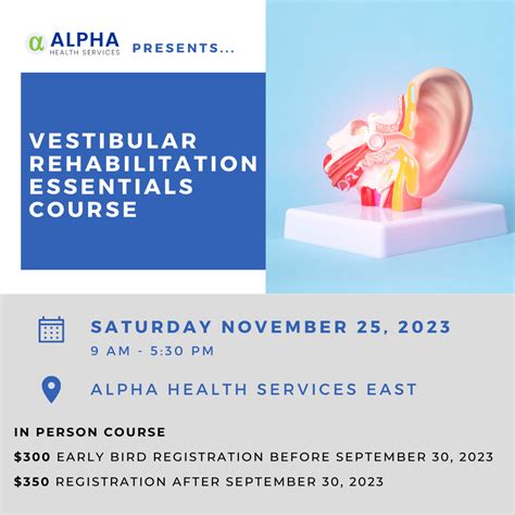 Vestibular Rehabilitation Essentials - Alpha Health Services