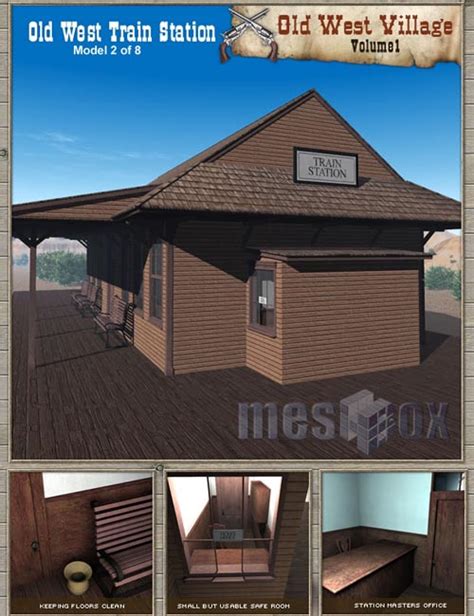 Announcing Old West Train Station » Best Daz3D Poses Download Site