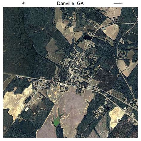 Aerial Photography Map of Danville, GA Georgia