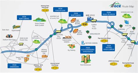 West Coast Expressway Route Map - KESAS, Lebuhraya Shah Alam (E5 ...