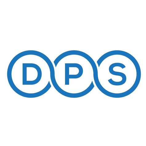 DPS letter logo design on black background.DPS creative initials letter ...