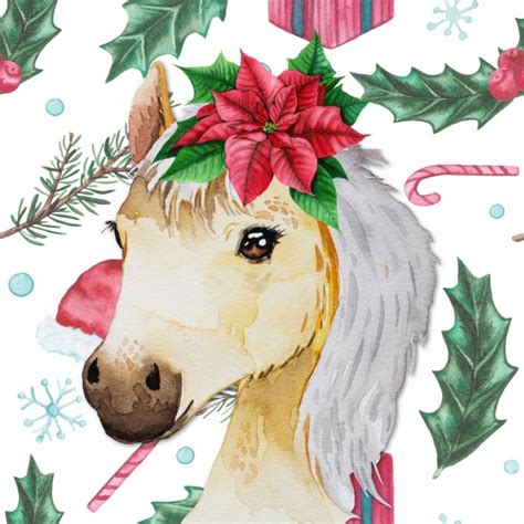 Horse Christmas Illustration Free Stock Photo - Public Domain Pictures