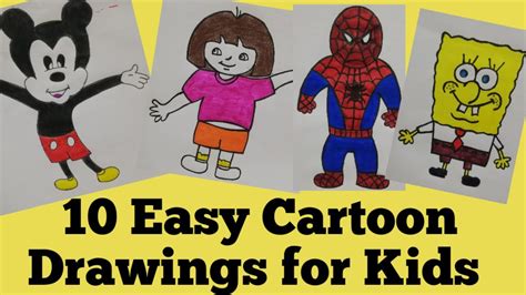 Drawing Cartoon Characters For Kids