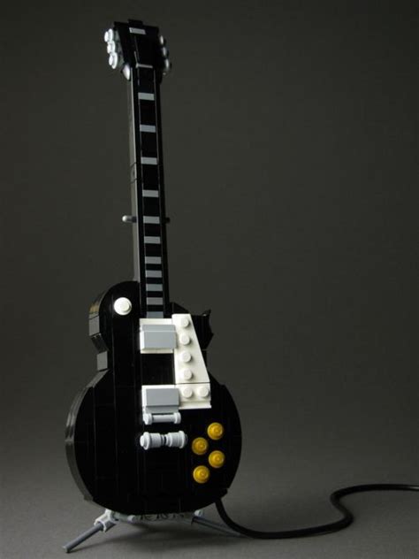 guitar constructed using legos | Lego guitar, Guitar, Lego