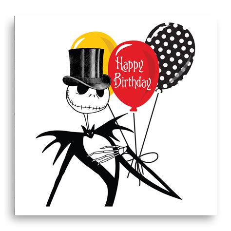 Nightmare Before Christmas Birthday Card Jack Skellington - Etsy UK