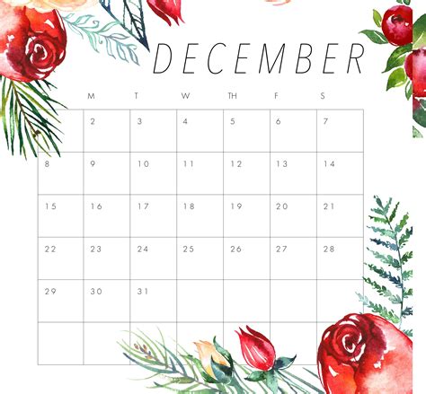 Cute December 2019 Calendar For Kids And Student | Free Printable Calendar