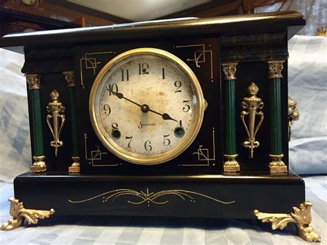 Antique Sessions Mantle Clock, beautiful!!! | Antique clocks, Mantel clock, Mantle clock