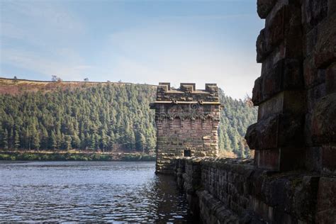 Derwent reservoir stock image. Image of hill, autumn - 149720901