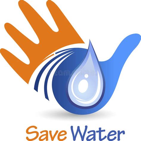 Save water logo stock vector. Illustration of pure, safe - 55710897