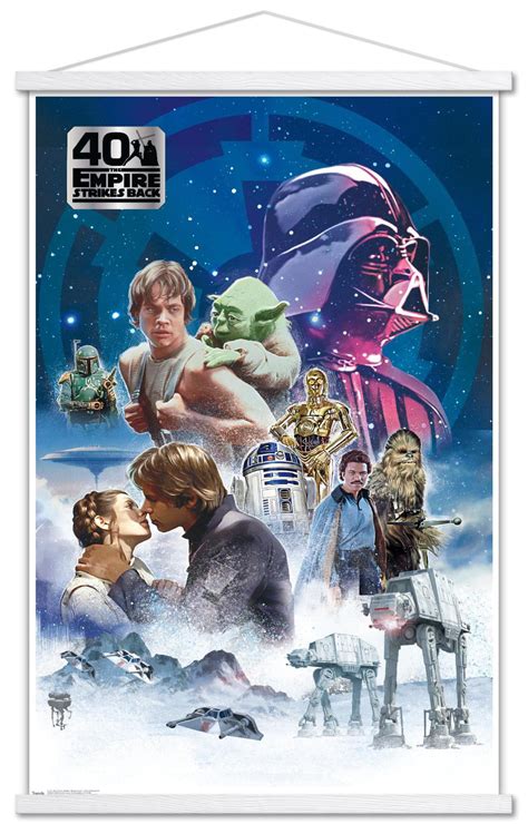 Star Wars: The Empire Strikes Back 40th - Classic Wall Poster with ...