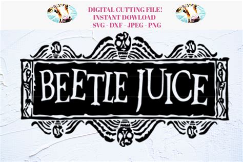 Beetlejuice Logo SVG dfx jpeg png instant download for | Etsy