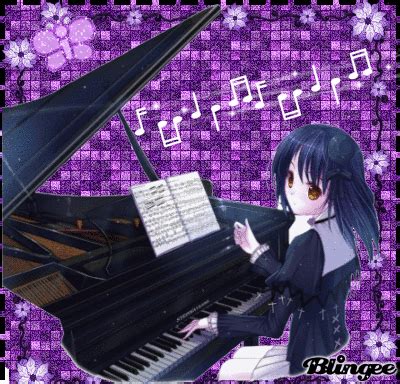 Anime Girl Piano Picture #111485581 | Blingee.com