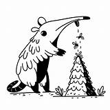 Adorable anteater Coloring Page Lulu Pages sketch template