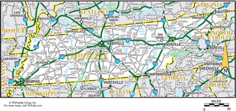 Tennessee Road Map – Get Latest Map Update