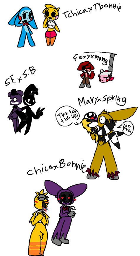 Some of my fave FNAF ships by Pepper--Steak on DeviantArt