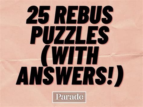 Rebus Puzzles With Answers