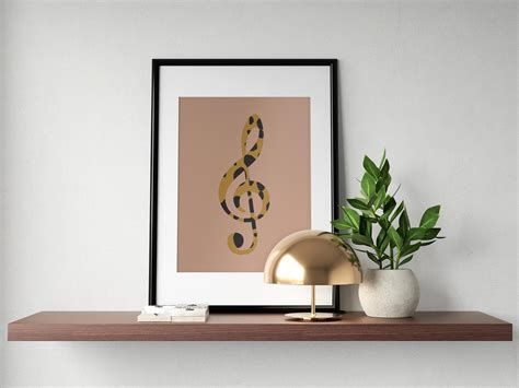 Treble Clef Poster Music Art Animal Print Music Lover - Etsy