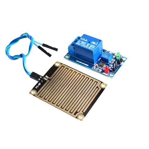 12v Raindrops Controller Module Rain Sensor Relay Module For Arduino Foliar Moisture M35 Monitor ...