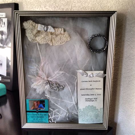 Wedding memory shadow box | Wedding shadow box, Diy shadow box, Shadow box