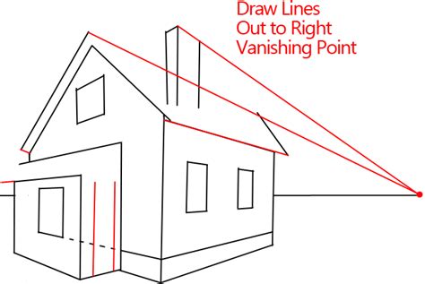 How to Draw a House with Easy 2 Point Perspective Techniques - How to ...