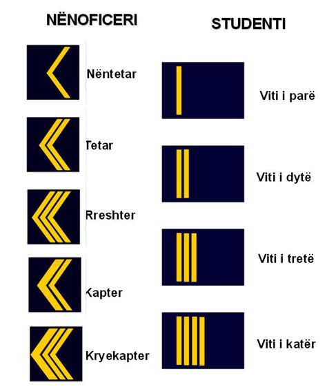 - Rank Insignia - Albania - Forcat Detare - Naval Forces