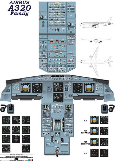 Airbus A320 (CEO v2 & NEO - LCD) Cockpit Poster - Digital Download | Airbus, Cockpit, Airplane ...