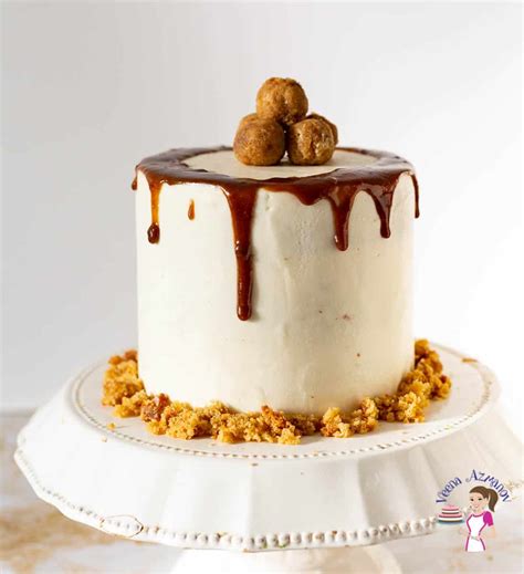 Butterscotch Cake - Butterscotch Layer Cake Recipe - Veena Azmanov