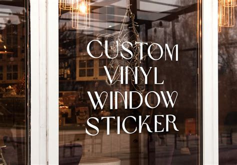 Custom Vinyl Window Decal Stickers Any Logo & Design, Personalised Cutting, for Small to Large ...