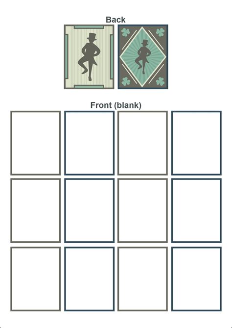 Free Printable Playing Cards Template – Mightyprintingdeals.com