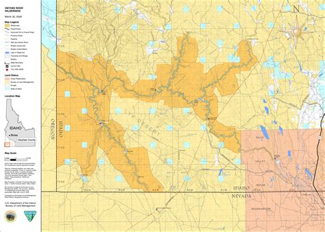 Media Center: Public Room: Idaho: Owyhee River Wilderness - Map ...