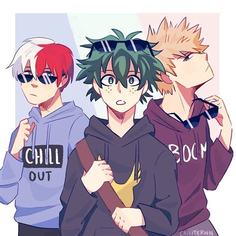 Todoroki Bakugou And Deku Friends