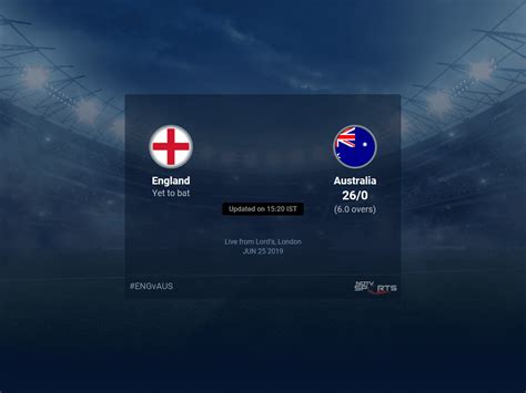 England vs Australia live score over Match 32 ODI 1 5 updates | Cricket ...