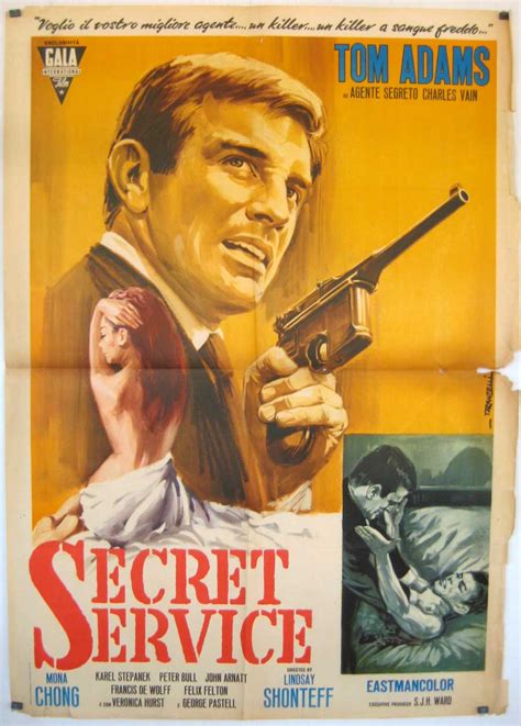 "SECRET SERVICE" MOVIE POSTER - "LICENSED TO KILL" MOVIE POSTER