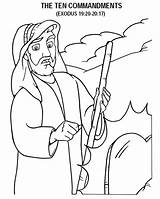 Moses At Mt Sinai Coloring Pages sketch template