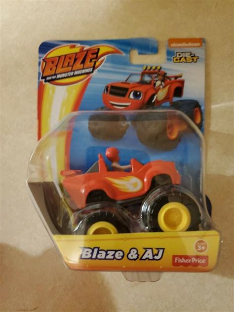 Nickelodeon Blaze And The Monster Machines BLAZE & AJ Die Cast Toy ...