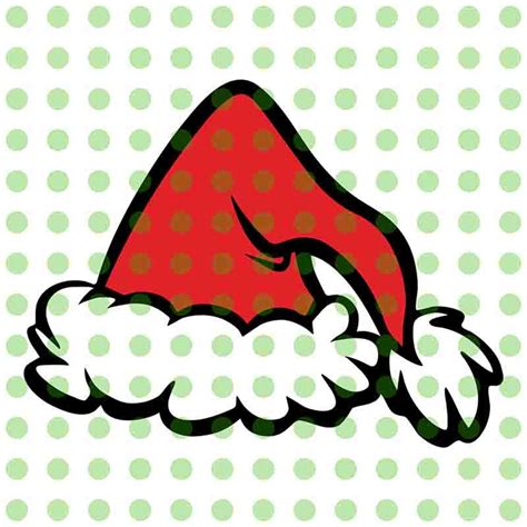 Grinch Christmas Hat svg dxf Cricut Silhouette Cut File | Etsy