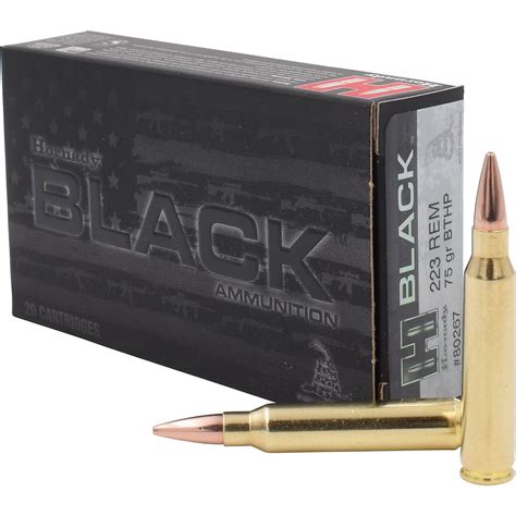 Buy Hornady BTHP BLACK™ .223 Remington 75-Grain Rifle Ammunition - Ammo For Sale