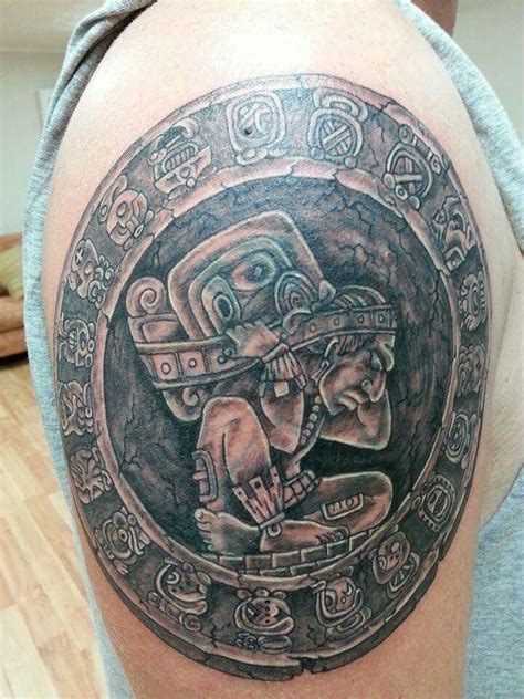 Mayan Calendar Tattoo by Sean Kiersztyn | Mayan tattoos, Aztec tattoo, Aztec tattoos sleeve