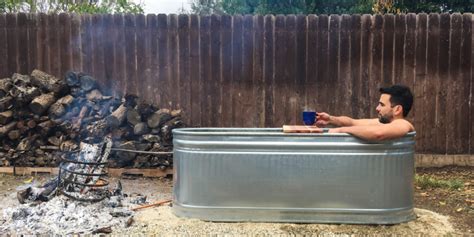 Stock Tank Hot Tub - DIY Wood-Fired Backyard Hot Tub