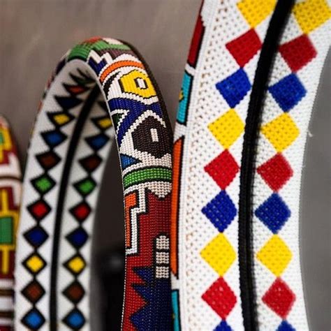 Ndebele-inspired patterns are timeless. These gorgeous hand-beaded ...