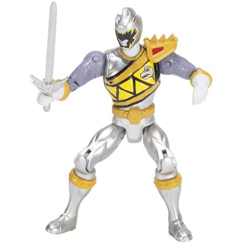 Power Rangers Dino Super Charge Silver Ranger Action Hero - Walmart.com - Walmart.com