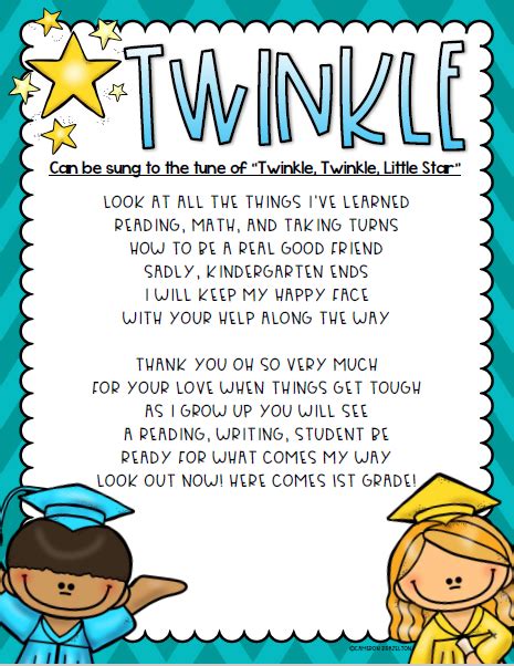 Sensational Preschool Graduation Songs And Poems Free Printable ...