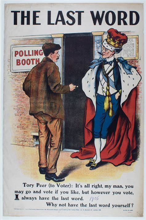 "The Last Word" - 1906 Liberal Party Poster : r/ukpolitics