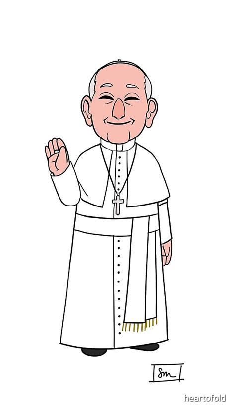 "Pope Francis (Smile & Wave)" by heartofold | Redbubble