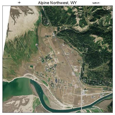 Aerial Photography Map of Alpine Northwest, WY Wyoming